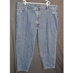 Levi's 560 Men's 50x30 Comfort Fit Distressed Denim Jeans Light Taper